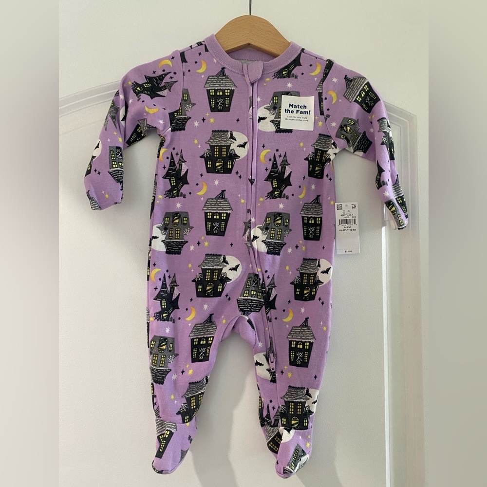 Old Navy Lavender Halloween Footie